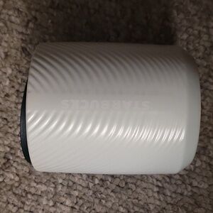 Starbucks 2023 Winter Double Wall Ceramic Wavy Rib Mini Travel Mug 8 oz